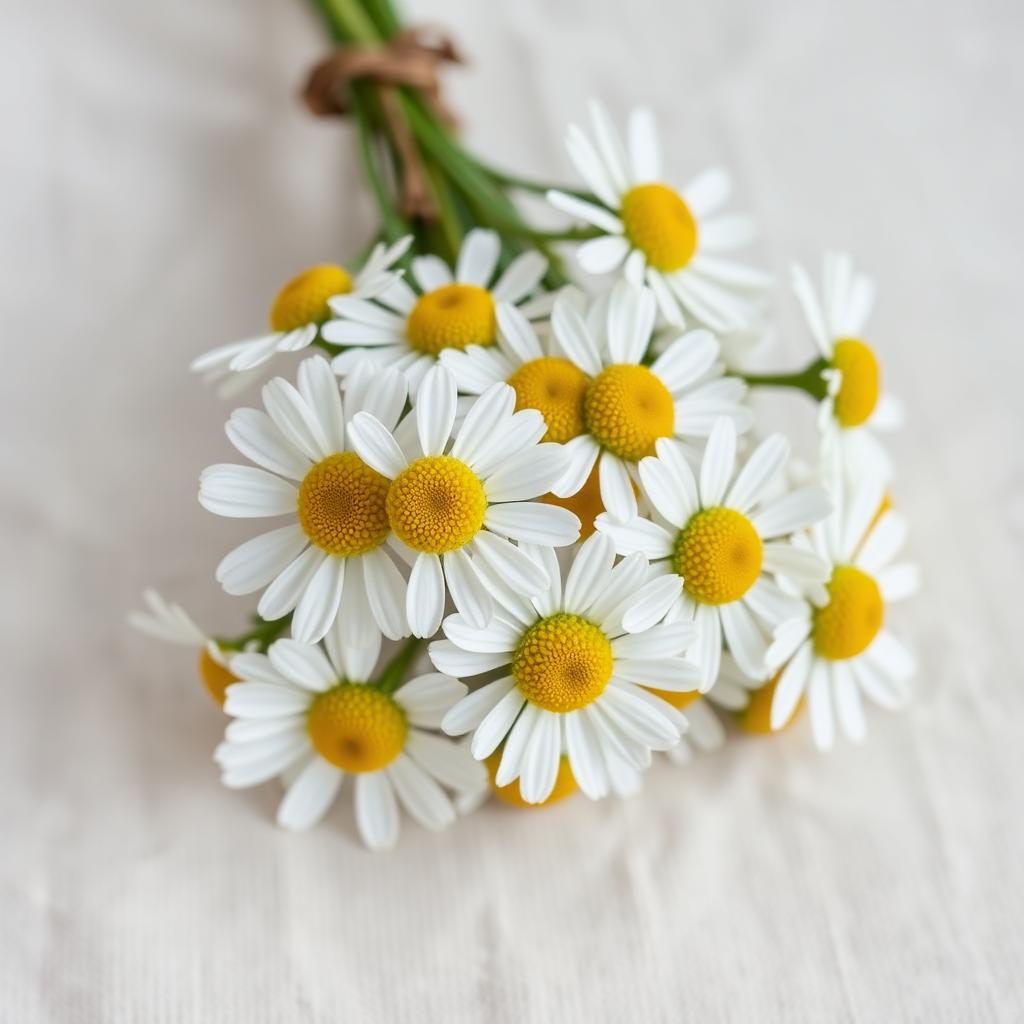 Flores de manzanilla, botánico calmante rico en bisabolol para pieles reactivas