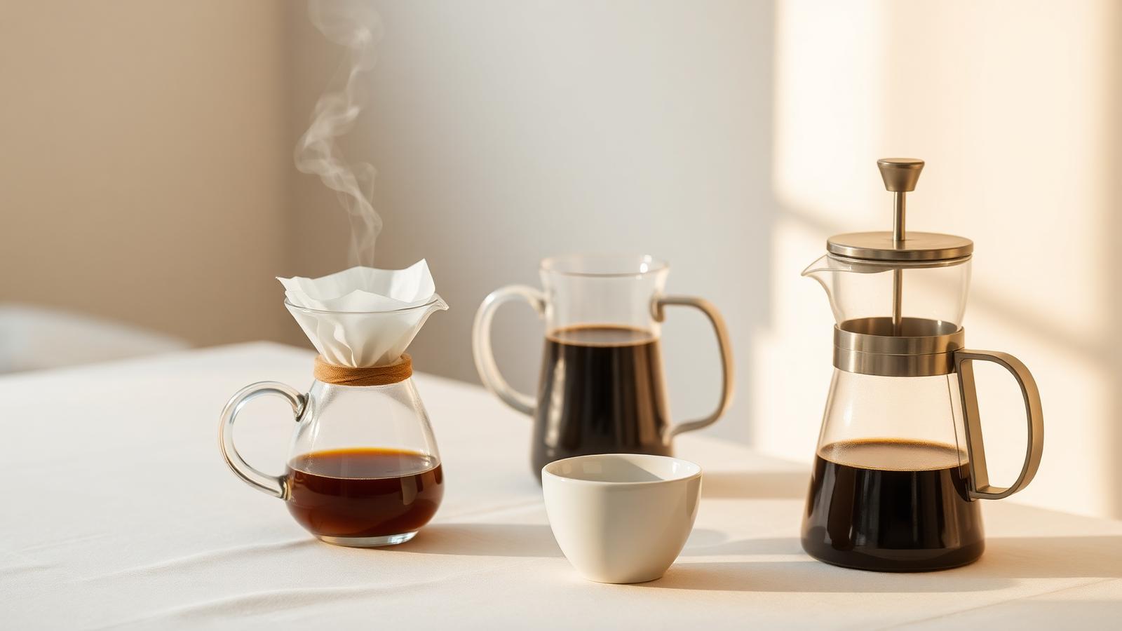 Métodos de preparación de café Métodos de preparación de café de especialidad: pour over, prensa francesa y espresso